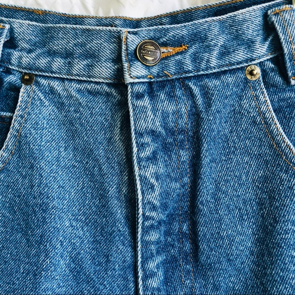 Vintage High Rise 90s Denim Medium Wash Bermuda Shorts - Picture 9 of 9